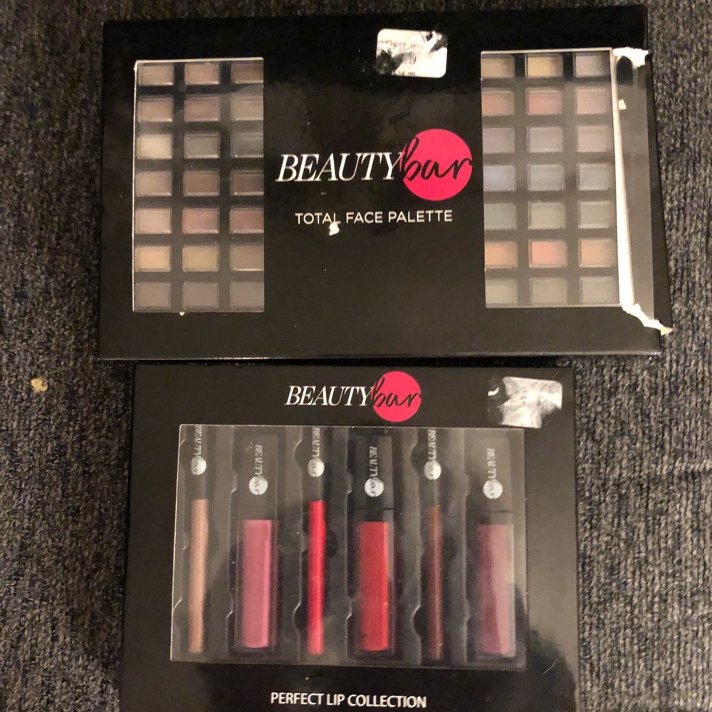 Beauty Bar face & lip collection NWT